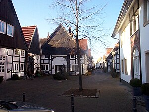 Straatje in het centrum van Rheda