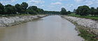 The River Des Peres looking south from Lansdowne Ave.