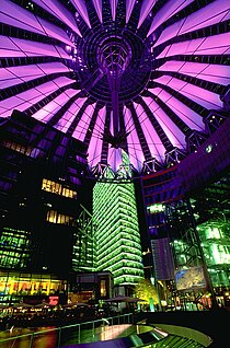 The Sony Center in Berlin, designed by Helmut Jahn