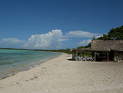 White sand beach in Cayo Coco