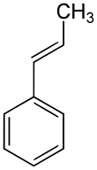 Structuurformule van trans-beta-methylstyreen