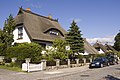 Traditionelle Reethäuser in Altefähr auf der Insel Rügen