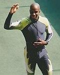 Donovan Bailey (Foto von 1997), Doppelolympiasieger von 1996