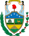 Simon Bolivar anısına kurulan ilk adıyla Bolivar Cumhuriyeti arması (1825)