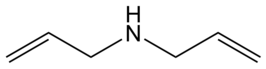 Structuurformule van diallylamine