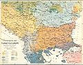Εθνογραφικός χάρτης του 1880 των Βαλκανίων