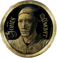 One of the earliest stand-alone self-portraits, Jean Fouquet, c. 1450