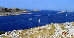 A Kornati Nemzeti Park látképe