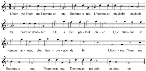 Melodia „L’homme armé”