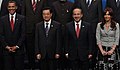 with presidents of China. Mexico, and Argentina