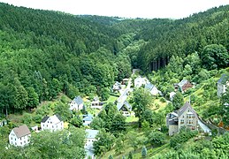 Blick von der Burg in den sogenannten Gänsewinkel