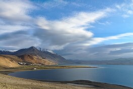 View of the Tso Moriri Lake