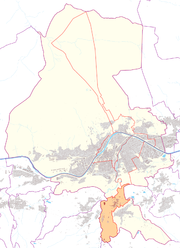 Österreichkarte, Position von Vill hervorgehoben