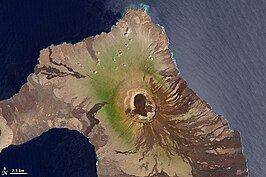 Volcán Wolf, 2001, NASA vanuit de ruimte