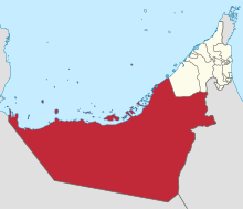 Abu Dabi'nin Birleşik Arap Emirlikleri'ndeki konumu
