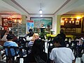 Aida Cirujales during the launching of her book Tanog Mo, Tanog Ko (2017) at Raul S. Roco Library