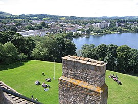 Linlithgow von Linlithgow Palace aus gesehen