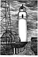 Lithograph: Highland Light, North Truro, MA, c. late 1920s