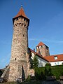 Hexenturm, im Hintergrund Martinstor