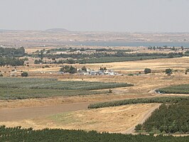 De grensovergang tussen Israël en Syrië.