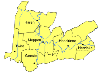 Landkreis Meppen nach 1974