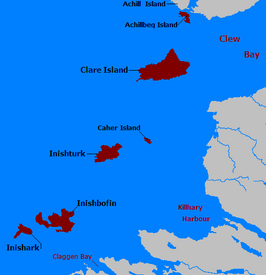 Kaart van Inishbofin