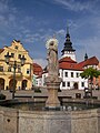 Fountain with the statue of St. James the Great