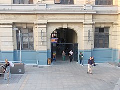 Line 1's entrance at Odissou Sq.