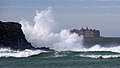 View towards the Headland Hotel from Porth Beach