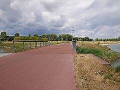 Nijmegen-Noord, Fahrradbrücke am Lentse Plas