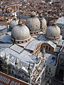 Aerial look of St Mark in Venice.