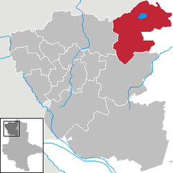 Elhelyezkedése Altmarkkreis Salzwedel térképén