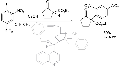 Asymmetrische nucleofiele aromatische substitutie