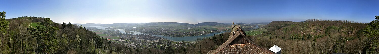 360° Panorama von der Burg Hohenklingen