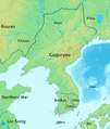 Image 57Korean peninsula in 476 AD. There are three kingdoms and Gaya Union in the picture. This picture shows the heyday of Goguryeo (from History of Asia)