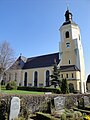 Juli 2010 Die Pfarrkirche zu Gröditz bei Weißenberg, Oberlausitz