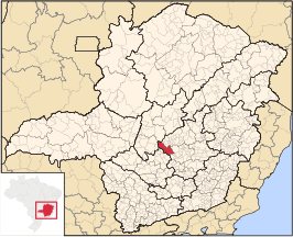 Ligging van de Braziliaanse microregio Pará de Minas in Minas Gerais