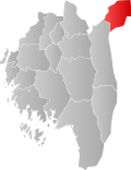 Kart over Rømskog Tidligere norsk kommune