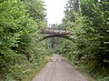 Wegebrücke über die ehemalige Trasse der Lokalbahn Neustadt–Eslarn