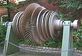 Niederdruckläufer einer Schiffsdampfturbine, Hersteller AEG Baujahr 1977