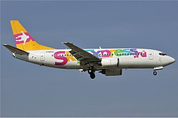 Eine Boeing 737-300 der SkyExpress