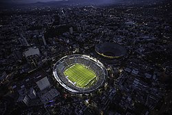 Estadio Ciudad de los Deportes (left) and Plaza México (right)