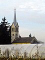 Blick auf die evangelische Kirche