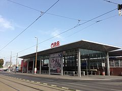 Das neue Bahnhofsgebäude