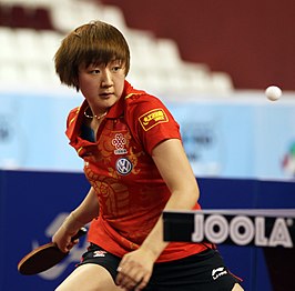 Chen tijdens de Qatar Open 2012