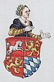 O λέων είναι ο θυρεός του 1ου συζύγου της Ερρίκου του Λέοντος, Γ΄ δούκα της Σαξονίας (ίππος) και ΙΒ΄ δούκα της Βαυαρίας (ρόμβοι)