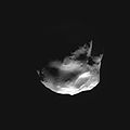 Helene, aufgenommen durch Cassini am 3. März 2010.