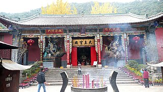Huating Buddhist Temple in the Western Mountains (Xishan) of Kunming.