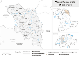 Circondario dell'Alta Argovia – Mappa