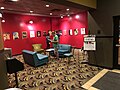 The inside sitting room of the Main Art Theater